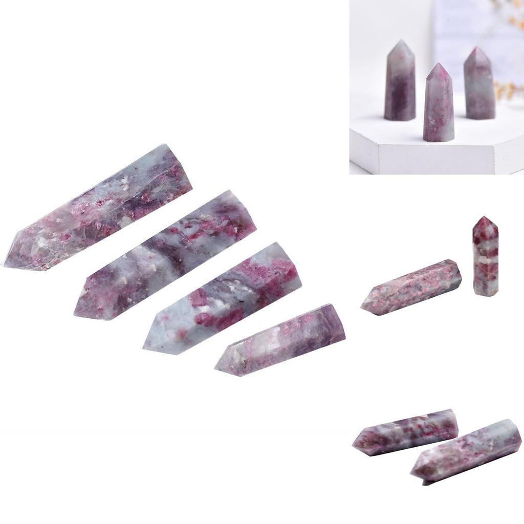 Beautifully Authentic Pink Tourmaline Tower Quartz Crystal Point Wand For Reiki Healing