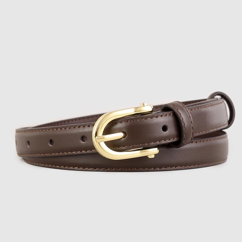 

Кожаный ремень женский с ощущением высокого класса с ремнем для костюма и платья женский простой ремень с пряжкой-пином 100cm