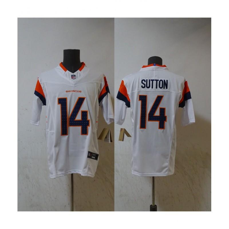 Denver Broncos NFL Football Jersey Embroidered Patch Tee Mens Short Sleeve Team Apparel