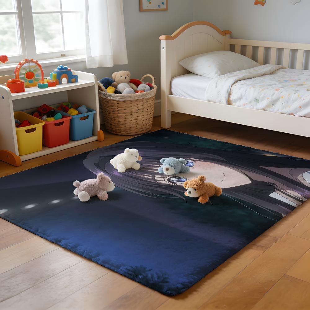 Floor Mat Soft Flannel Rug Non Slip Absorbent Mat for Bathroom Bedroom Home Decor Rapper W WAKE UP LUCKI