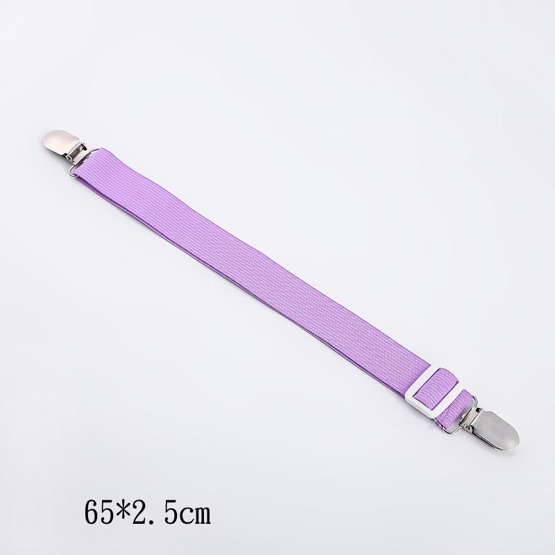 8/4/2 шт. Регулируемые эластичные зажимы для простыни с металлическими застежками 2PCS фиолетовый