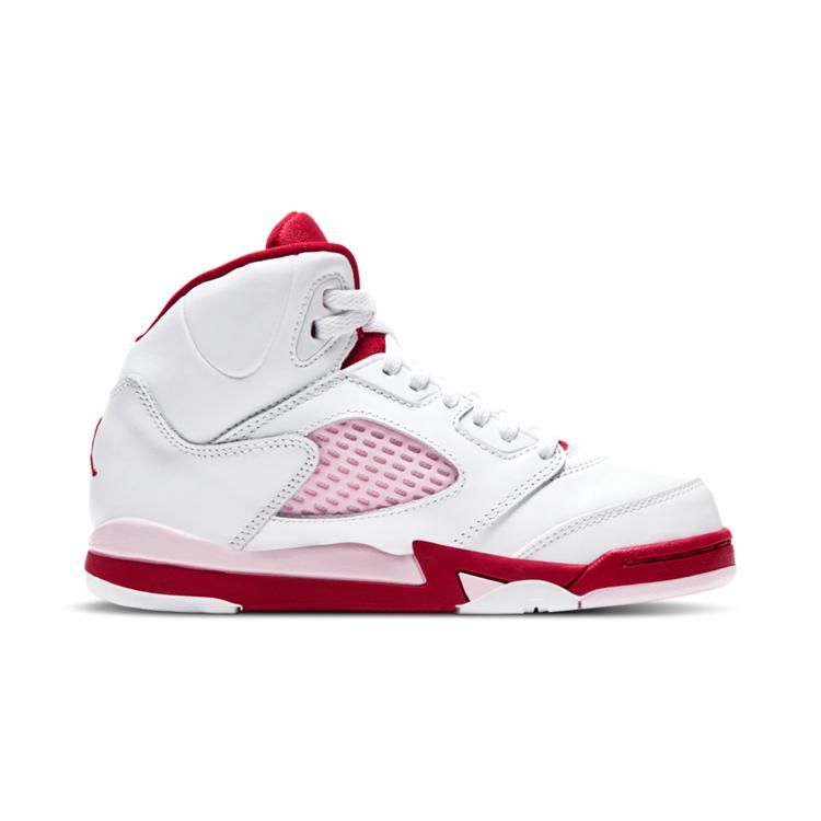 New Jordan 5 Retro White Pink Red PS 440893-106