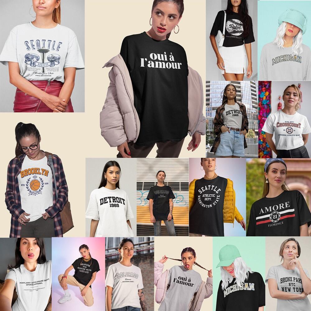 Womens T Shirt Ladies Baggy Fit Short Sleeve Slogan T-shirts Tee Tops 2 Unisex T-Shirt XL