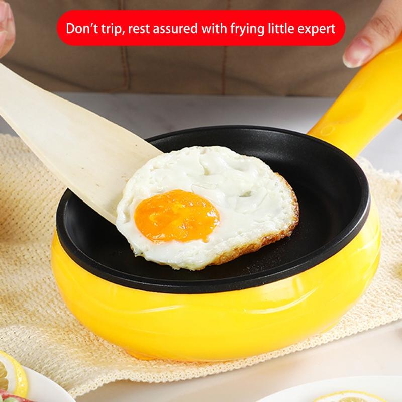 Πολυλειτουργικό Μίνι Ηλεκτρικό Μαγειρείο Αυγών Ομελέτας Βραστήρας Αυγών Ατμομάγειρας Τροφίμων Τηγάνι για τηγάνισμα κέικ και μπριζόλας Αντικολλητικό Τηγάνι 110V