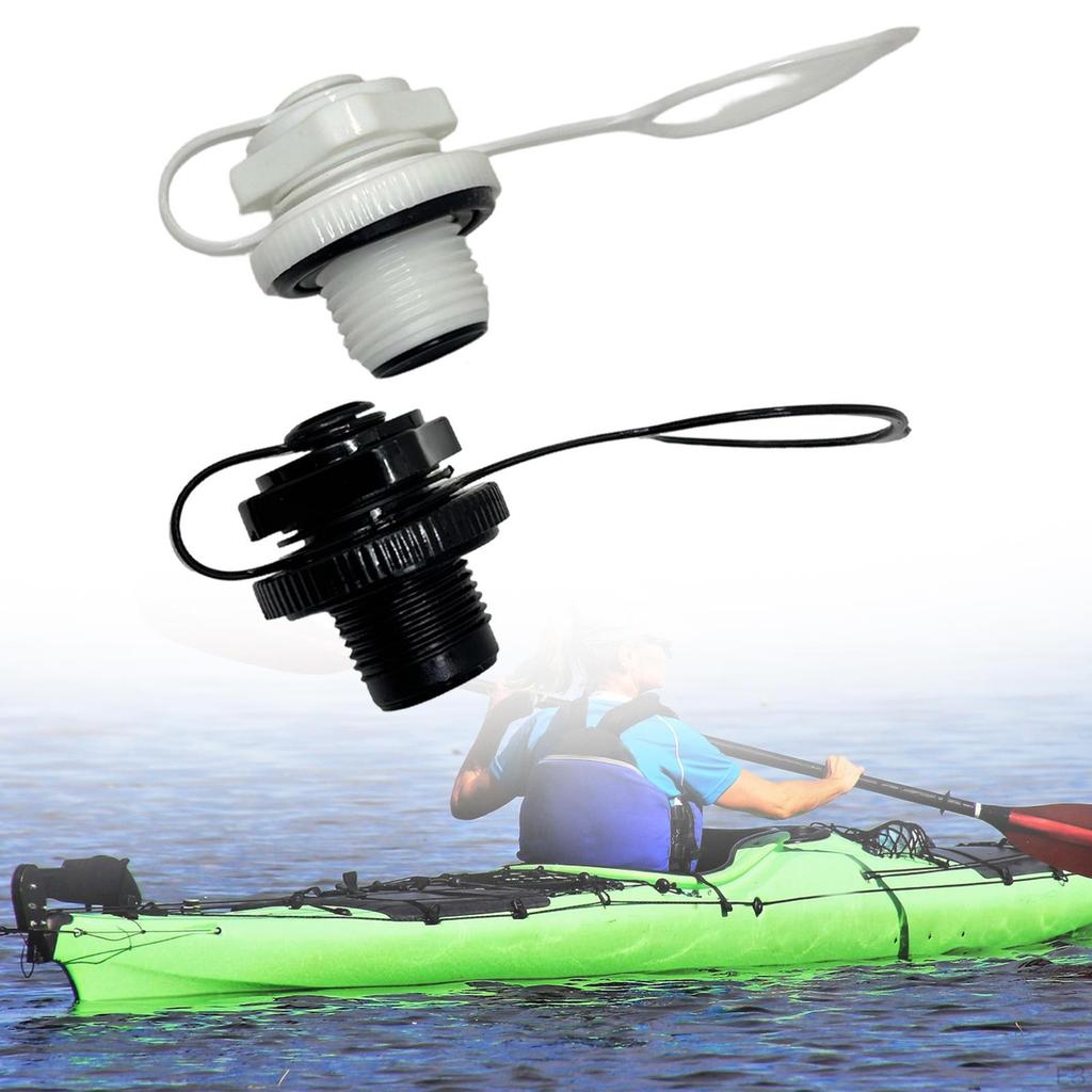 Aufblasbares Boot Luftventil 1-Wege-Aufblasung 24mm, mit Kappe Deckel Zubehör, Praktisch Tragbar