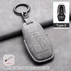 Leather Car Key Case Cover Holder Keychain Shell for Ford Fusion Mondeo Mustang F 150 Explorer Edge Focus 3 2016 2017 2018