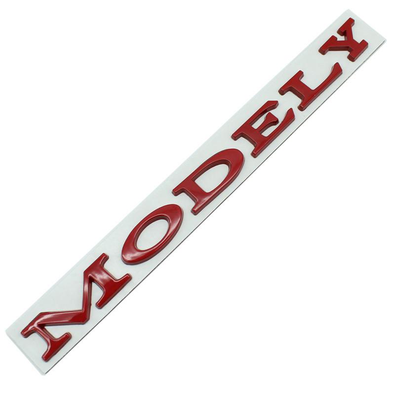 3D ABS Tesla Model 3 XSY DUAL MOTOR Spacex Logo Auto Buchstabe Heckklappe Kofferraum Aufkleber Emblem Abzeichen Aufkleber Aufkleber