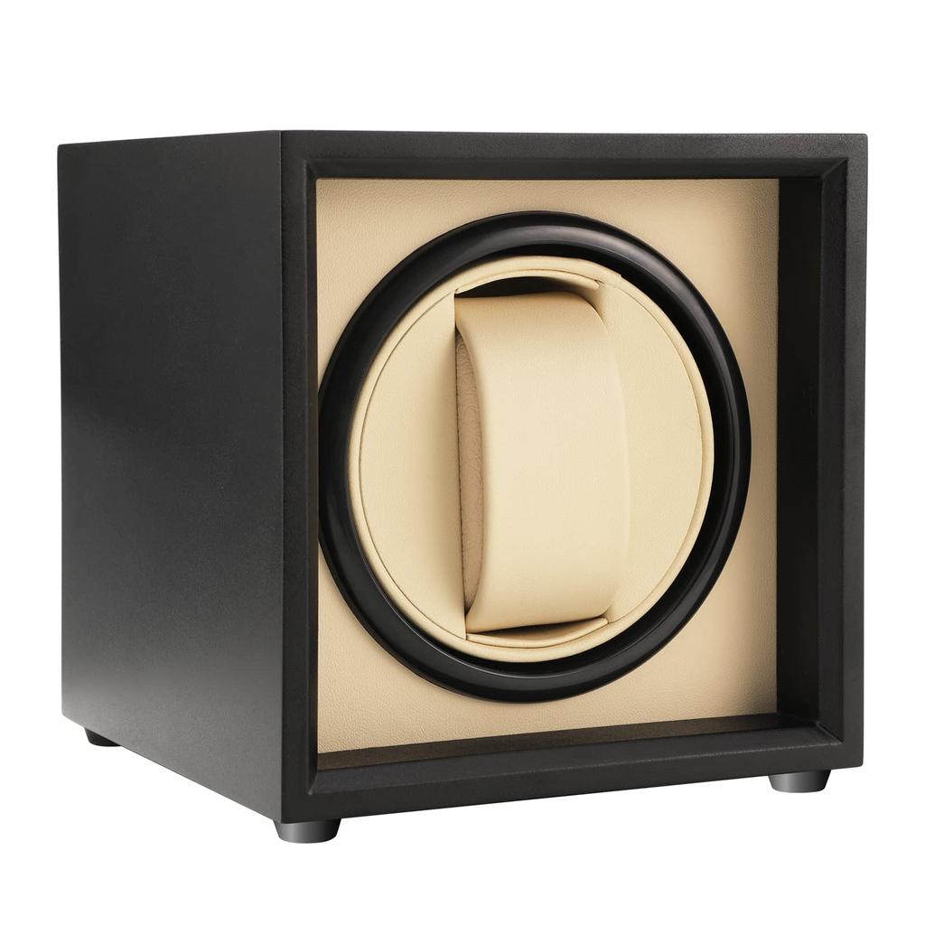 JQUEEN Automatic Watch Winder, Single Watch Winder, Made in Japan with a Mabuchi Motor, Quiet Operation, Suitable for Men and Women, Great Gift