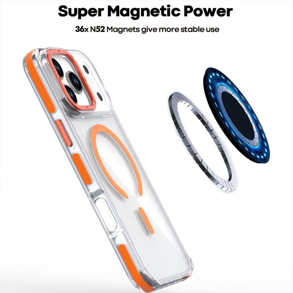 Neue Laser-Gradient-Magnetische Handyhülle Für iPhone 17 Pro Max 17Pro 17Air 12 13 14 15 16 Pro Max 16e Für Magsafe Stoßfeste Abdeckung