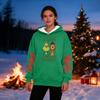 Women's Casual Fashion Plus Velvet Thickened Christmas Print Hooded Sweatshirt