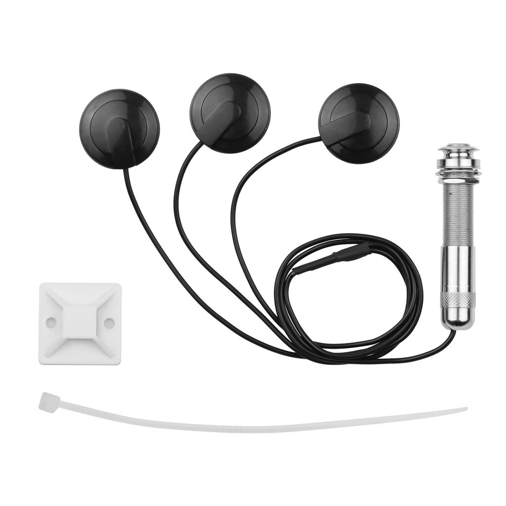 Adhesive Instrument Pickup Acoustic Guitar Pickup Mini Transducer with 1 4 Inch Connector for Violin Mandolin Ukulele