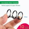 Six-Hole Metal Binder Rings - Multi-Hole Loose Leaf Binding Clip