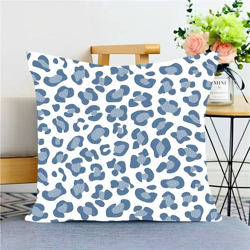 Leopard Print Pattern Cushion Cover Pillowcase Upholstery Sofa Throw Pillow Home Decor Pillowcas