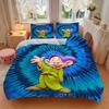3pcs Disney Snow White Dopey Character Theme Printed Bedding Set, Soft and Comfortable Quilt Cover for Bedroom, Guest Room W034