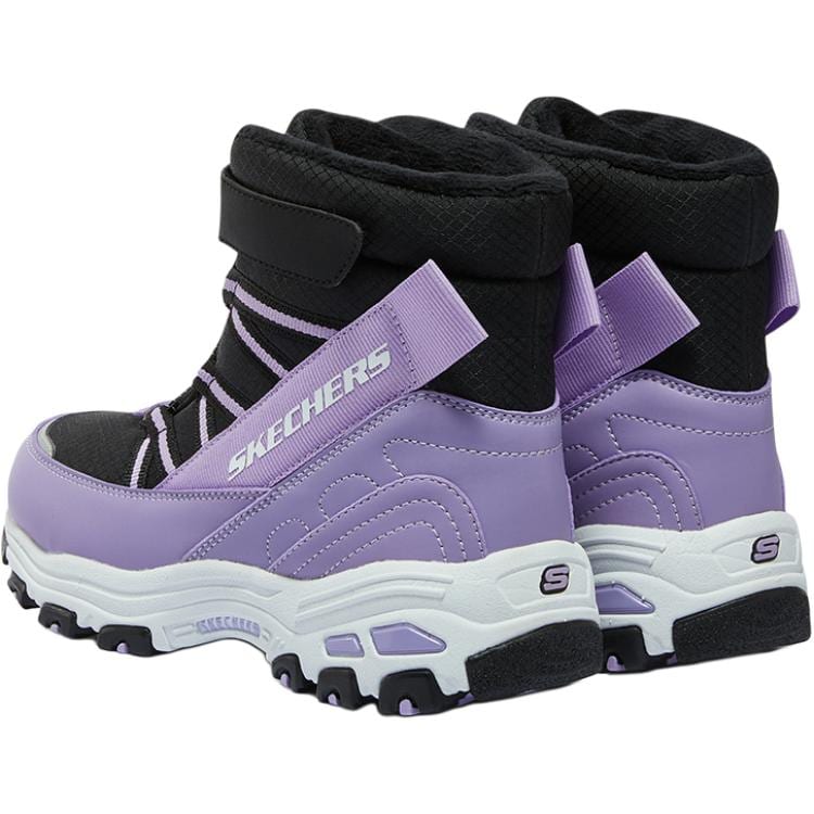 Skechers Girls Slip Resistant Cushioning Abrasion Resistant Breathable High Top Outdoor Shoes Lavender Kids' 664200L-BKLV