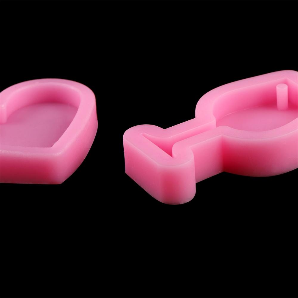 Cat Bear Paw Dog Bone Tag Pendants Silicone Mold Heart MP3 Keychain Epoxy Resin Molds For DIY Jewelry Handmade Craft Making Tool