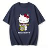 2026 Summer Hello Kitty Cartoon Printed Short Sleeve Pure Cotton Tshirt Womens Tees Parentchild Outfit Classic Fashion Tops