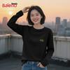 Baleno Women's Pure Cotton Long Sleeve Letter Print T-Shirt