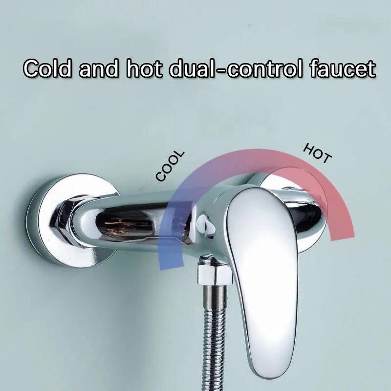 Bathroom Shower FaucetShower Set Bathtub Mixing Switch Hot and Cold Faucet Shower Faucet Mixer Tap Faucet Bathroom Accessories