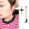 Personality Brincos Planet Black Star And Moon Drop Earrings Jewelry Dangle  Earrings Stud Earrings