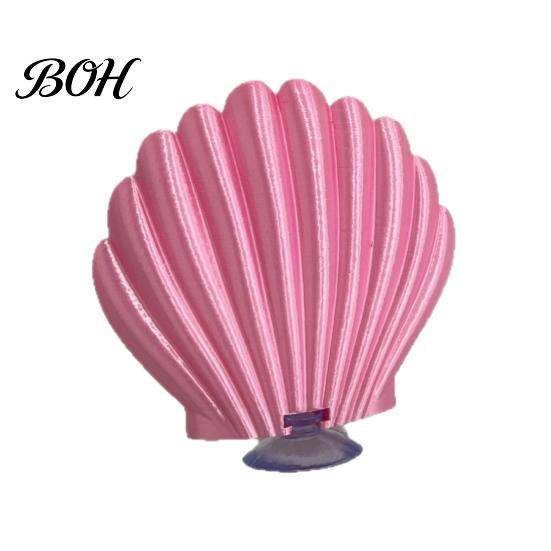 Betta Vis Habitat Accessoire Hangmat Schelp, met Zuignap, Rustplek Platform, Aquarium om te Slapen Verbergen Spelen Schelpvorm