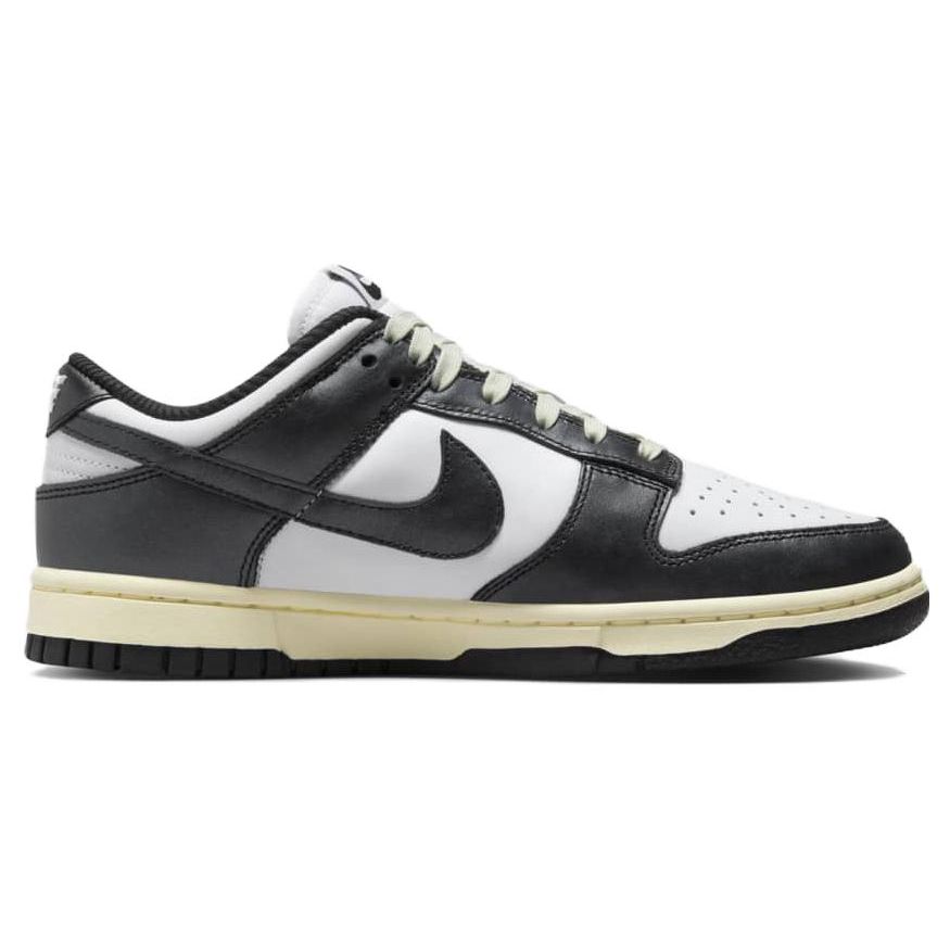 Nike Dunk Low Vintage Panda White Coconut Milk Black Unisex Shoes FQ8899-100