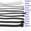 0.5/0.8/1/1.5/2/2.5/3.5/4/5/6/8/10mm Strong Elastic Rope White/Black High-Quality Elastic Rope Rubber for DIY Handmade Craft