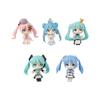 5pcs/set Hatsune Miku Q Version Sitting Posture Kawaii Birthday Gift Anime Girl Figures Super Cute Unique Kids Christmas Toys