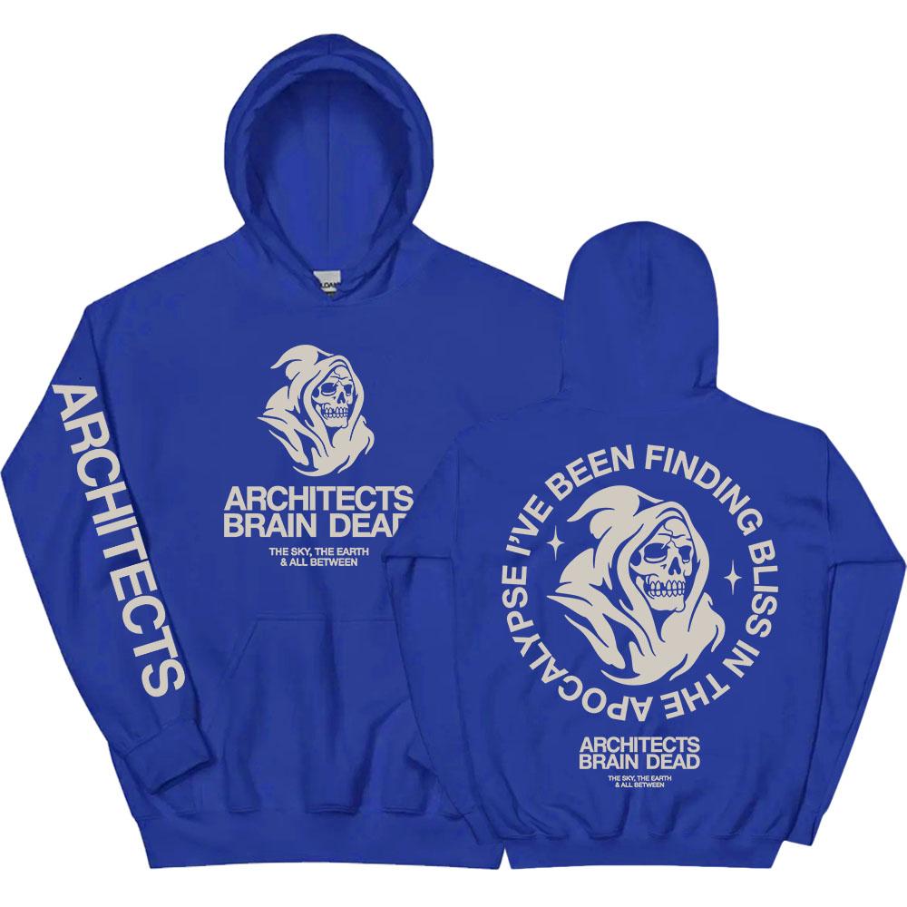 BRAIN DEAD REAPER HOODIE Architects THE SKY THE EARTH & ALL BETWEEN Sweatshirt Herbstmode Herren Pullover Kapuzen-Fleece-Tops