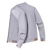 Men's Casual Stand-up Collar Jacket - Spring/Autumn, Solid Color, Trendy Dad Style, Plus Size Available