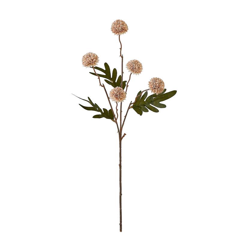Artificial Dandelion Flower with 5 Heads - Single Stem for Indoor Decoration or Wedding Decor