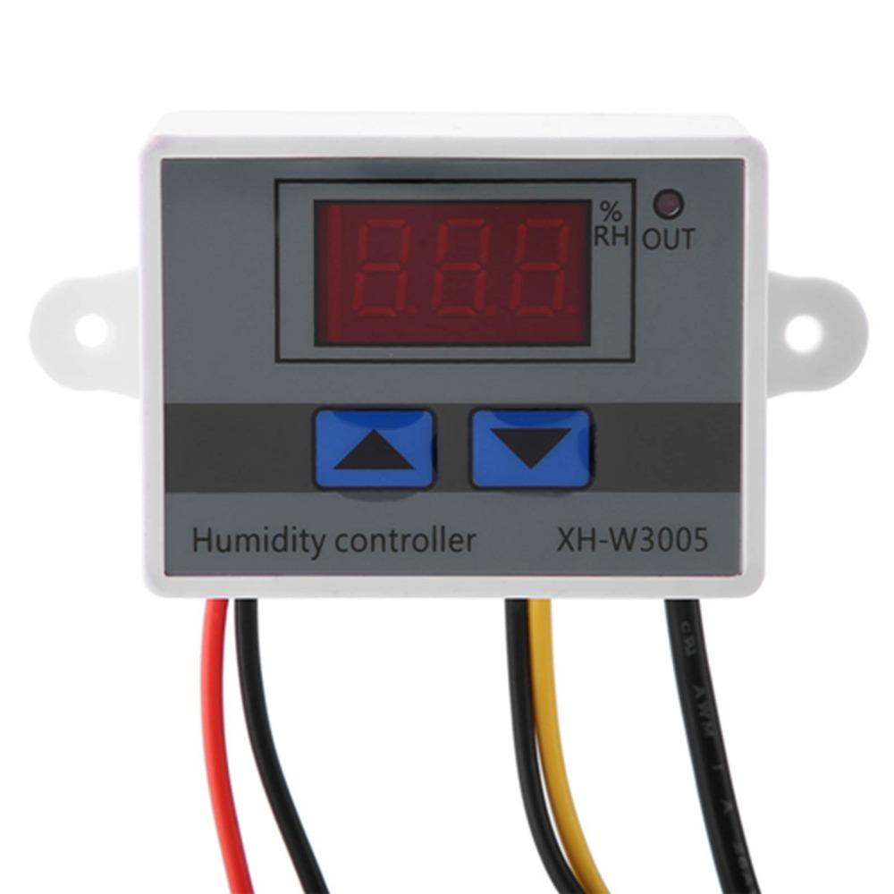 XH-W3005 Digital Hygrometer 0~99%RH LCD Display Humidity Controller Humidistat Switch Digital Control Humidity Monitor
