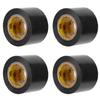 4Pcs Electrician PVC Waterproof Electrical Insulated Sealing Tape Repair Tools 4.4cmBlack