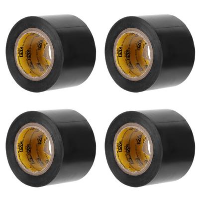 4 Pezzi Elettricista PVC Impermeabile Elettricamente Isolante Nastro Sigillante Strumenti di Riparazione 4,4 cm Nero