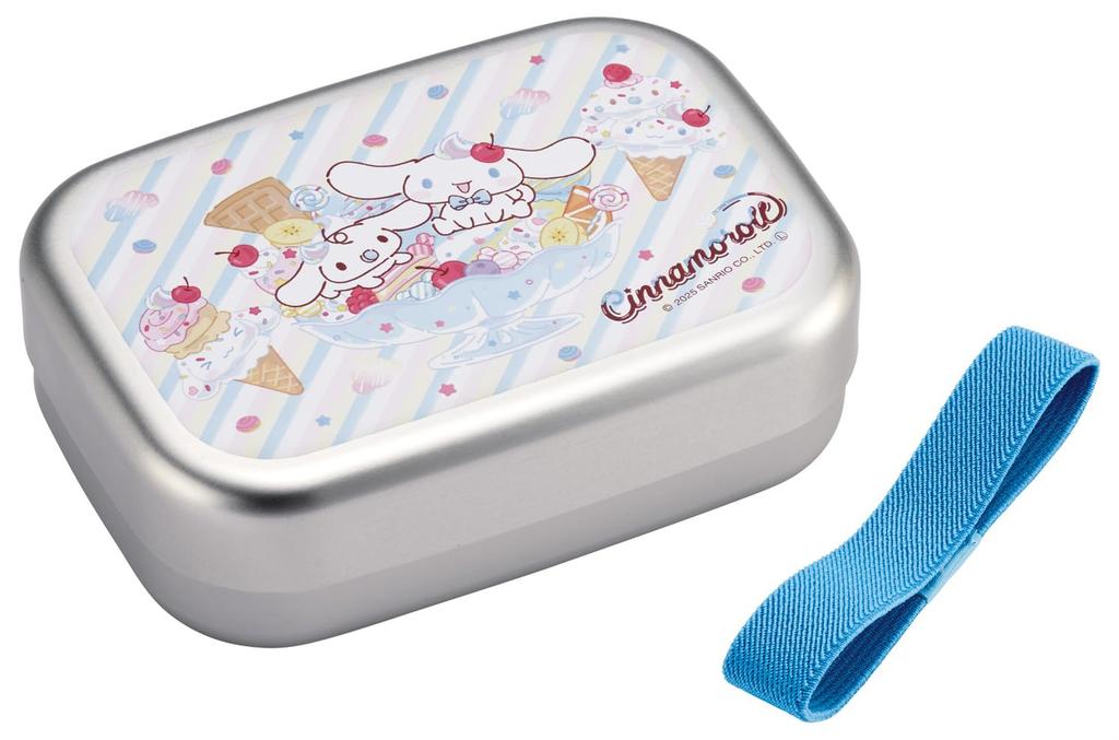 Skater Aluminum Lunch 370ml Insulated Lunch Belt Made in Sanrio Cinnamoroll Fancy Snacks Children's Box, Capacity, Storage, Included, Japan, & Sweets,