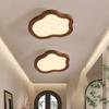 Walnut Cloud Ceiling Light: New Chinese Style for Bedroom & Children's Room