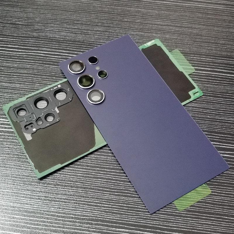 For Samsung Galaxy S24 Ultra Battery Back Cover Glass Rear Housing Cover Replacement With Camera Lens for Galaxy S24Ultra