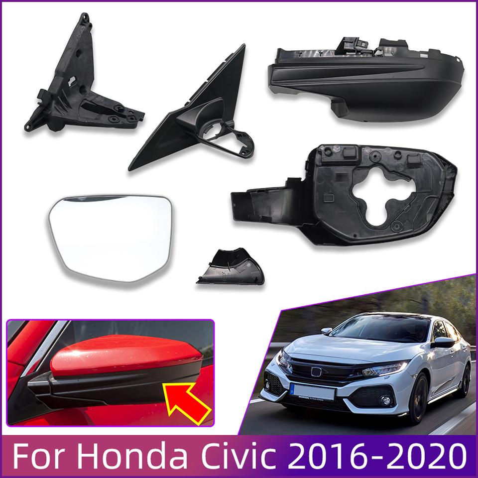 Left And Right External Rearview Mirror Lower Cover Cap Wing Side Mirror Lower Shell For Honda Civic 2016 2017 2018 2019 2020