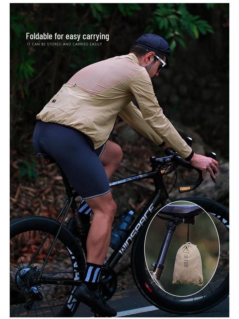 Lanpada Unisex Windbreaker: Windproof Cycling Jacket for Spring and Autumn, Long Sleeve for Mountain and Road Biking