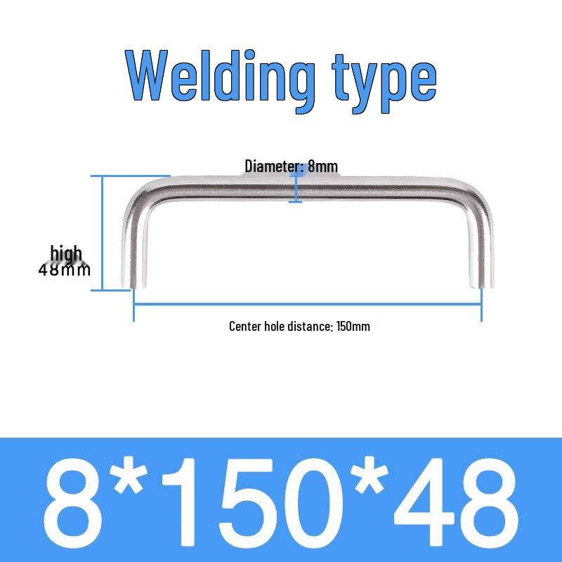 Stainless Steel U-Shaped Pull Handle for Cabinets, Wardrobes, and Electrical Boxes