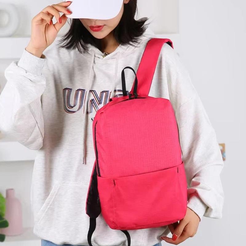 Oxford Fabric Backpack Lightweight Large Capacity Wear Resistant Casual Daypack for Hiking Camping Trip