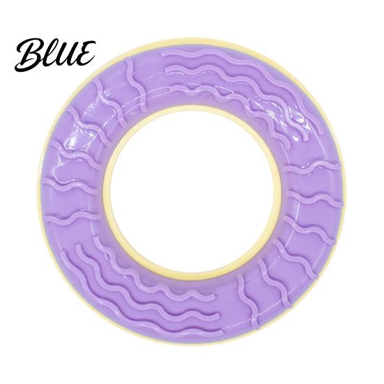 Flexible TPR Teeth Cleaning Toy Dog Cooling Chew Toy Popsicle Ice Freezer Donut Shape Interactive Pet Play Accessories Reusable Freeze for