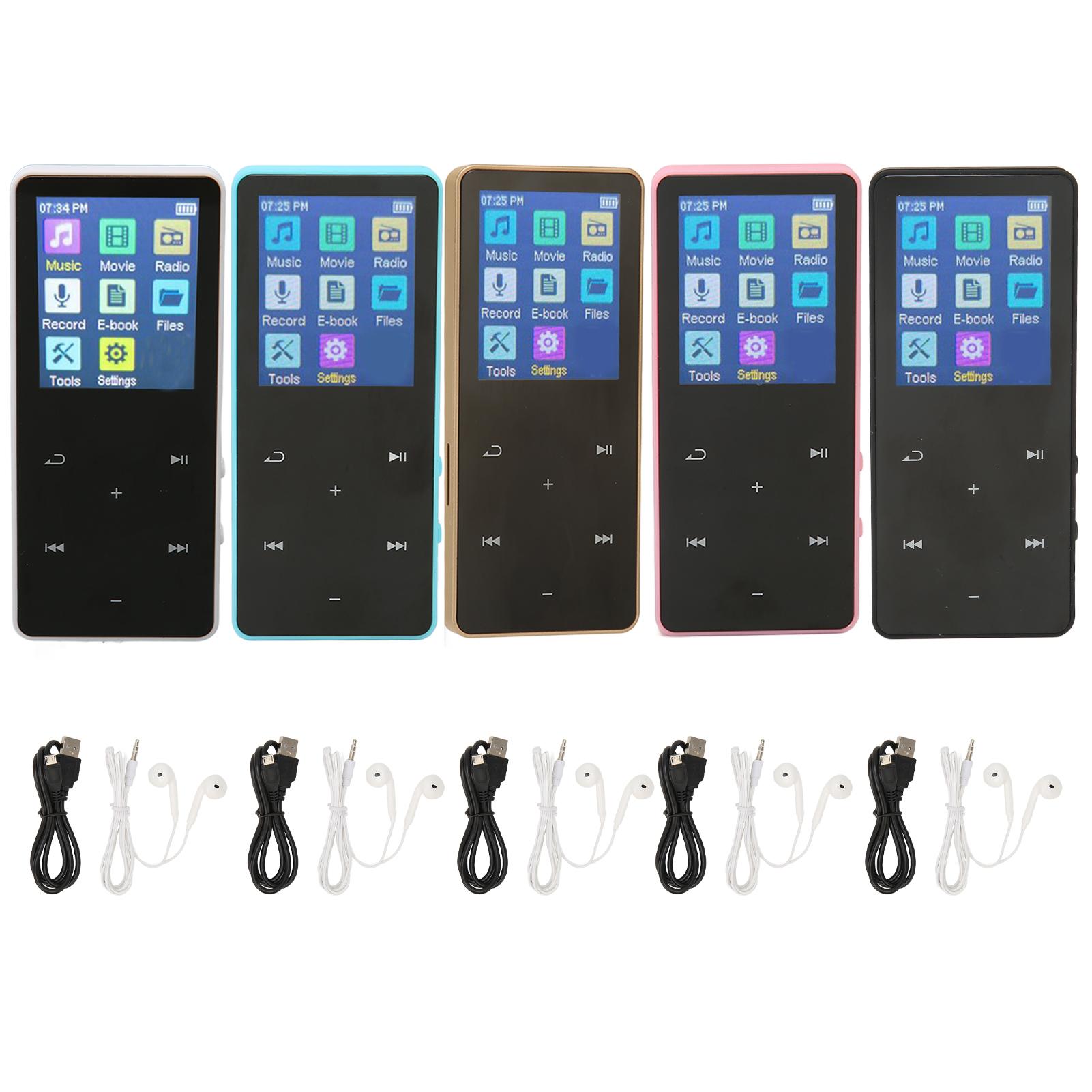 

MP3 MP4-плеер 1,8-дюймовый сенсорный экран Bluetooth 5.0 HiFi Loseless легкий портативный музыкальный плеер для