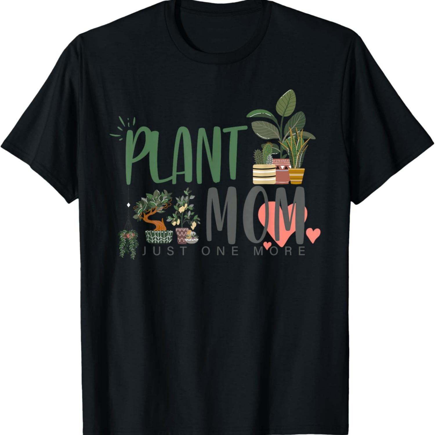 Plant Mom _ Plant Lover T-Shirt S чёрный
