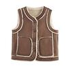 Zbzr Autumn New Women Clothes European and American Fan Car Suede Fur Fur Button Vest Vest