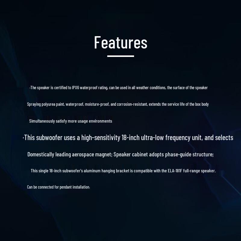 TAKSTAR ELA-181F Waterproof Linear Array Speaker