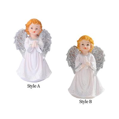 Angel Figurine Adorable Cute Collectible Resin Decorative Tabletop Ornament for Centerpiece Bookshelf Office Fireplace Gift