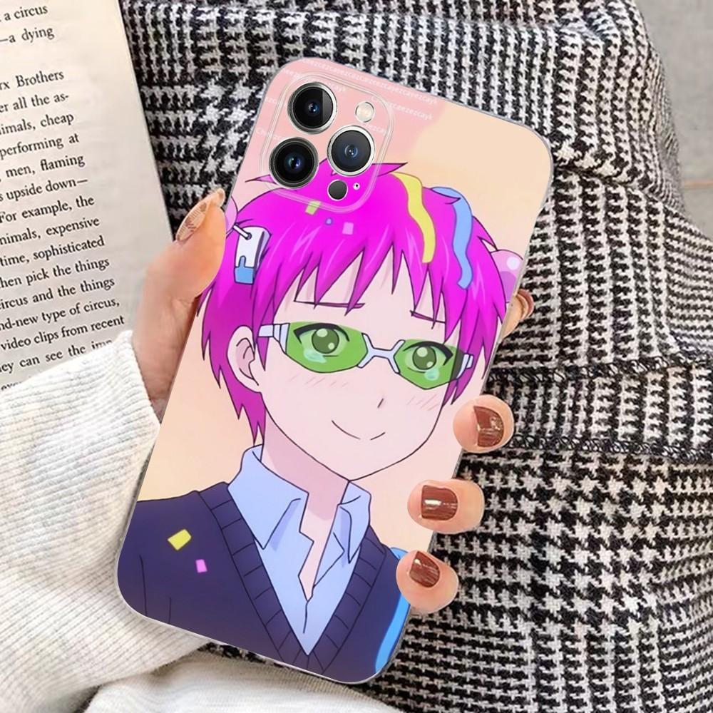 The Disastrous Life of Saiki K Phone Case for iPhone 15 8 7 6 6S Plus X SE 2020 XR XS 14 11 12 13 Mini Pro Max Mobile Case