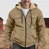 Men's Thickened Button Double Pocket Jacket With Pocket Insert Cotton Jacket