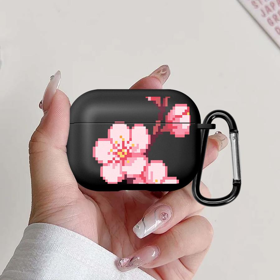 Earphone Cases Cover Case For Airpods 3 Pro3 1 Pro2 4 Pro 2 Cartoon Cherry Blossoms